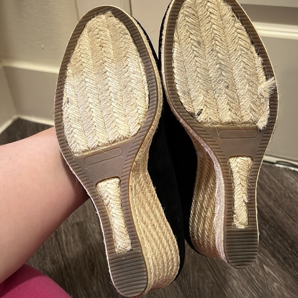 Charles by Charles David Black Suede Wedges - Picture 3 of 4